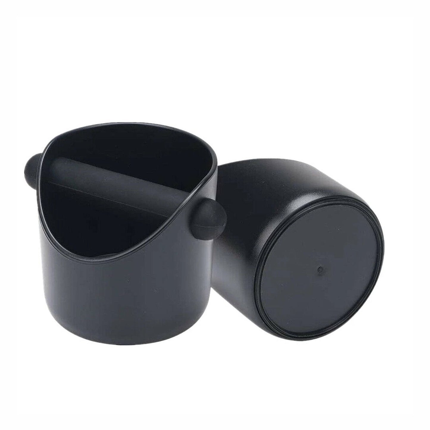 Coffee Grounds Knock Box Tamper Tube Bin Black Bucket