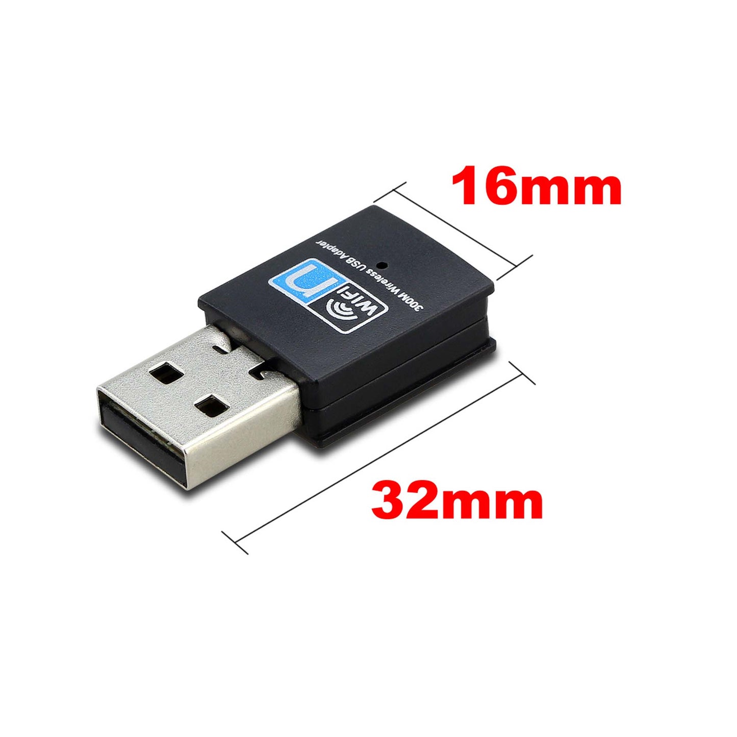 USB WiFi Wireless Dongle N 300m Adapter 802.11n/g/b