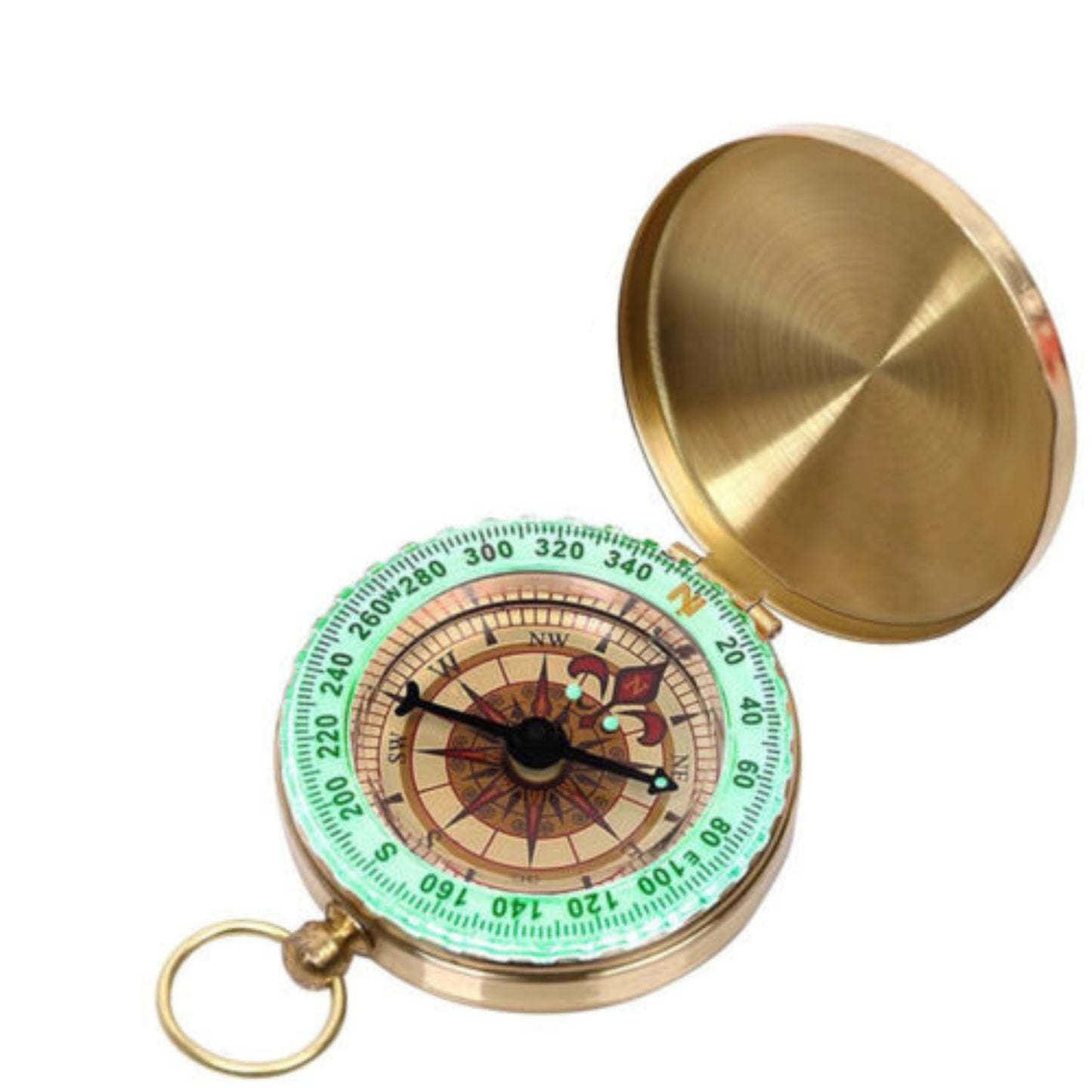 Portable Classic Brass Survival Camping Compass Outdoor Hiking