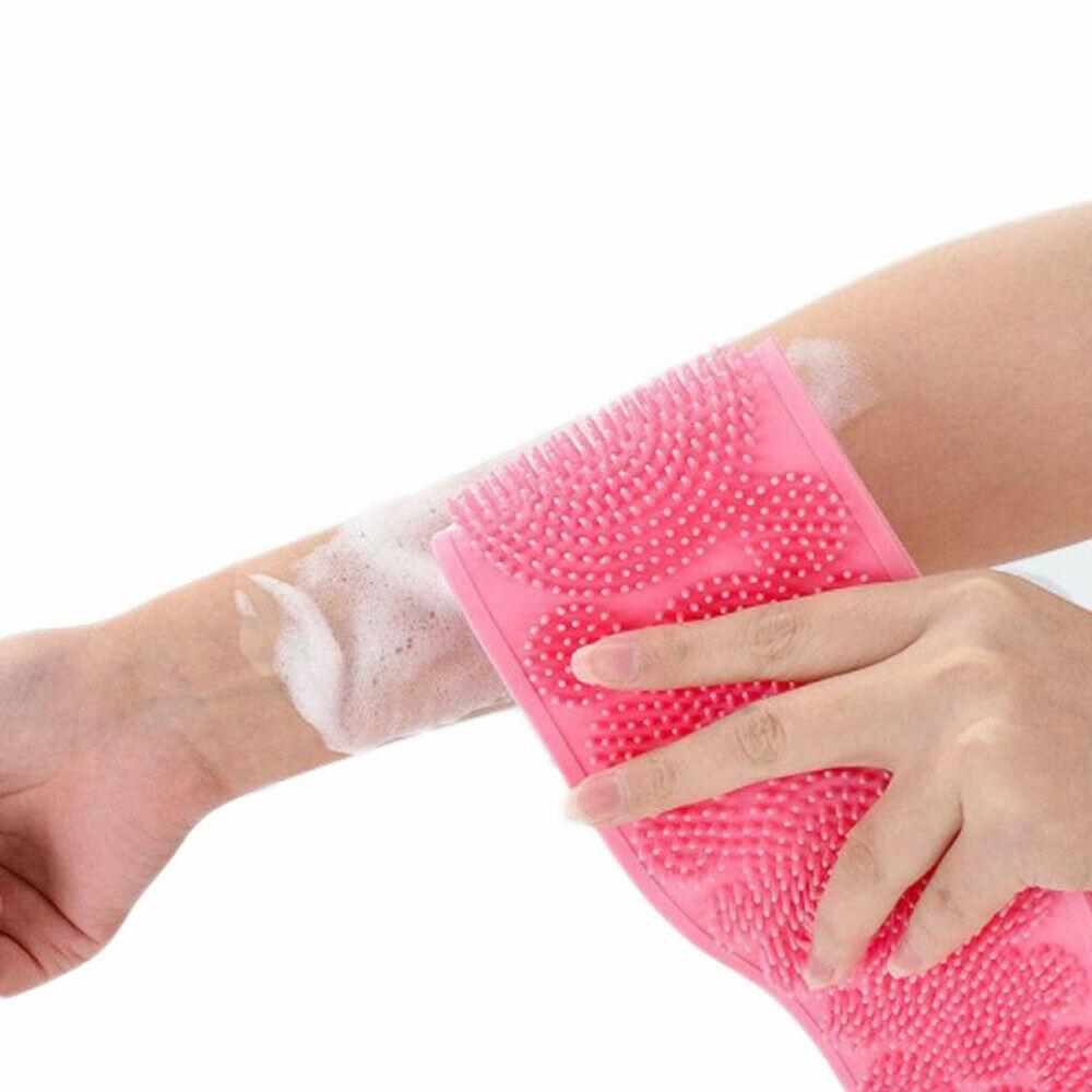 Silicone Bath Exfoliating Back Strap Scrubber