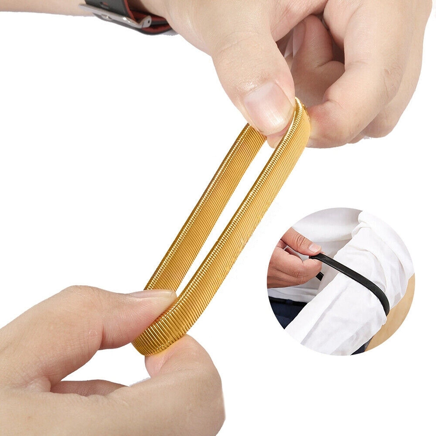Elastic Armbands Hold Ups Garter Unisex Anti-Slip Shirt Sleeve Holders