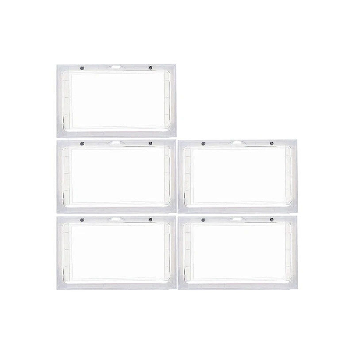 Clear Shoe Storage Box Stackable Magnetic Sneaker Organizer