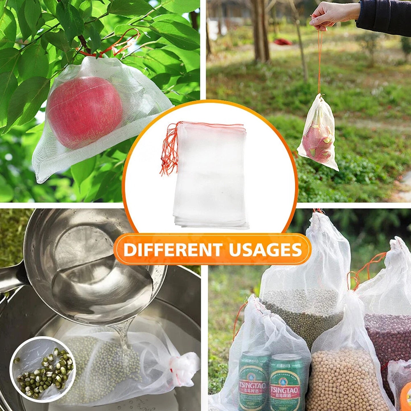 Garden Mesh Bags for Fruit and Vegetable Protection Insect Proof