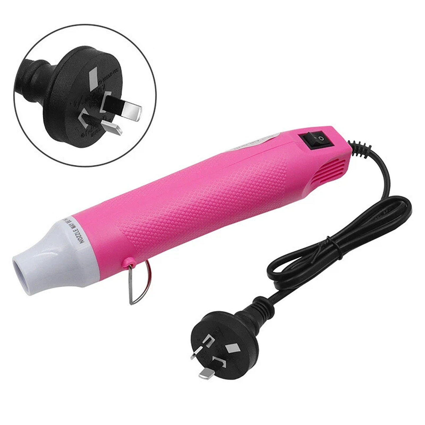 300W Electric Hot Air Gun For Crafts Epoxy Resin Shrink Wrap Vinyl - Pink