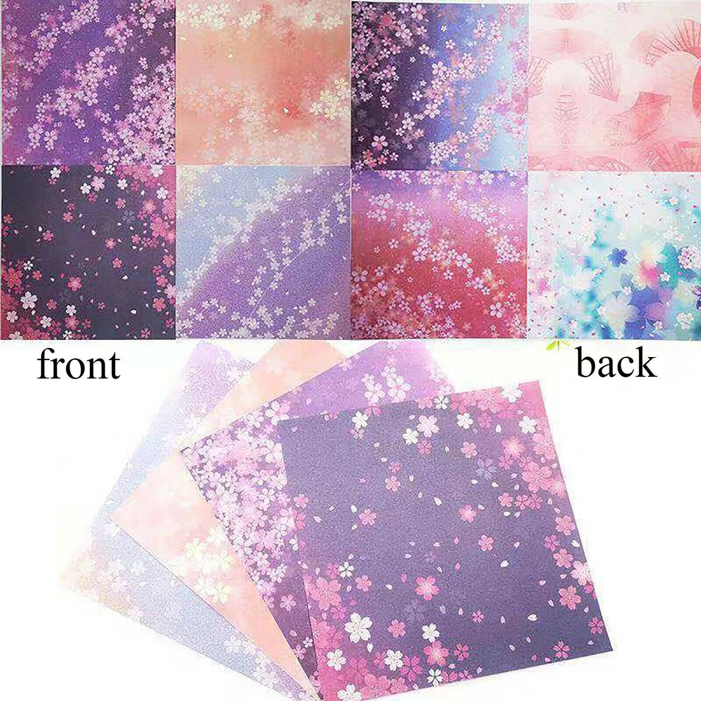4 Style Japanese Sakura Origami Square Craft Paper