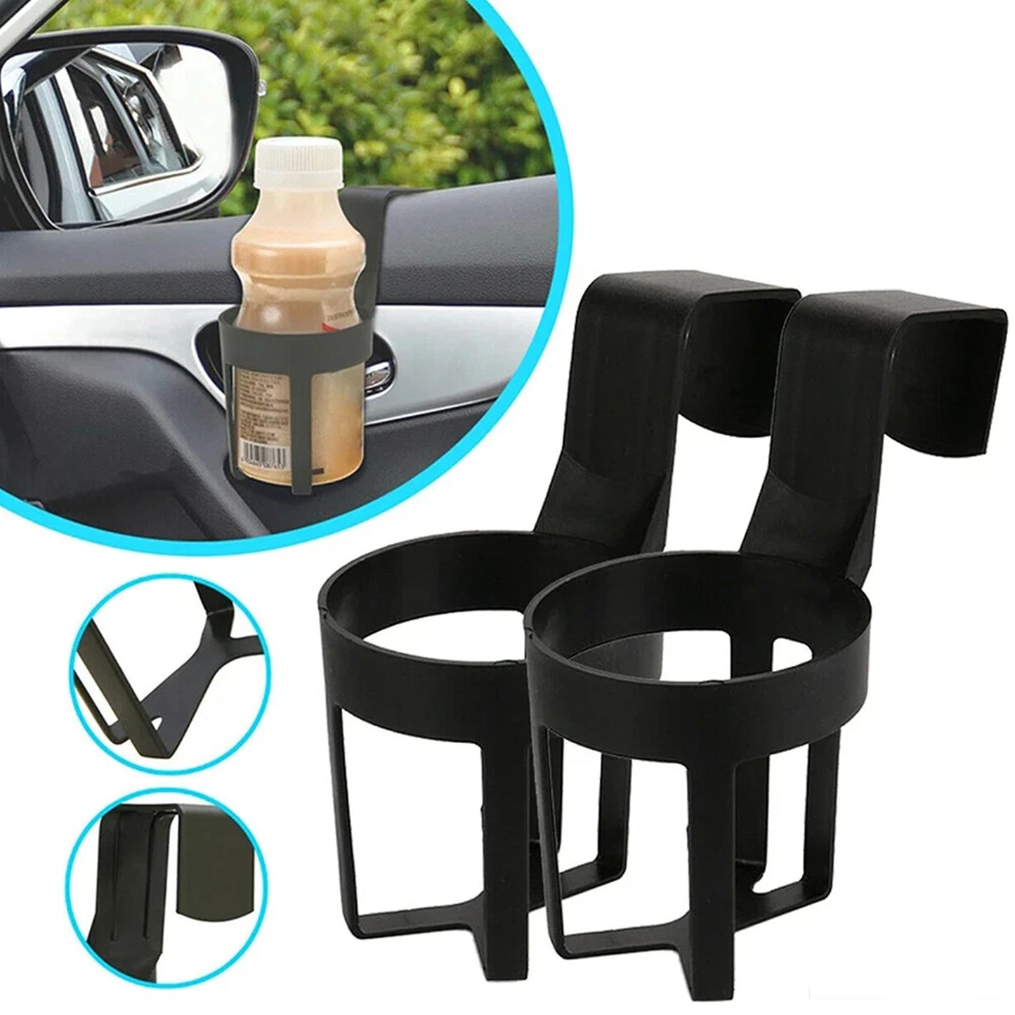 Universal Vehicle Cup Holder Stand for Car and Truck 2pcs
