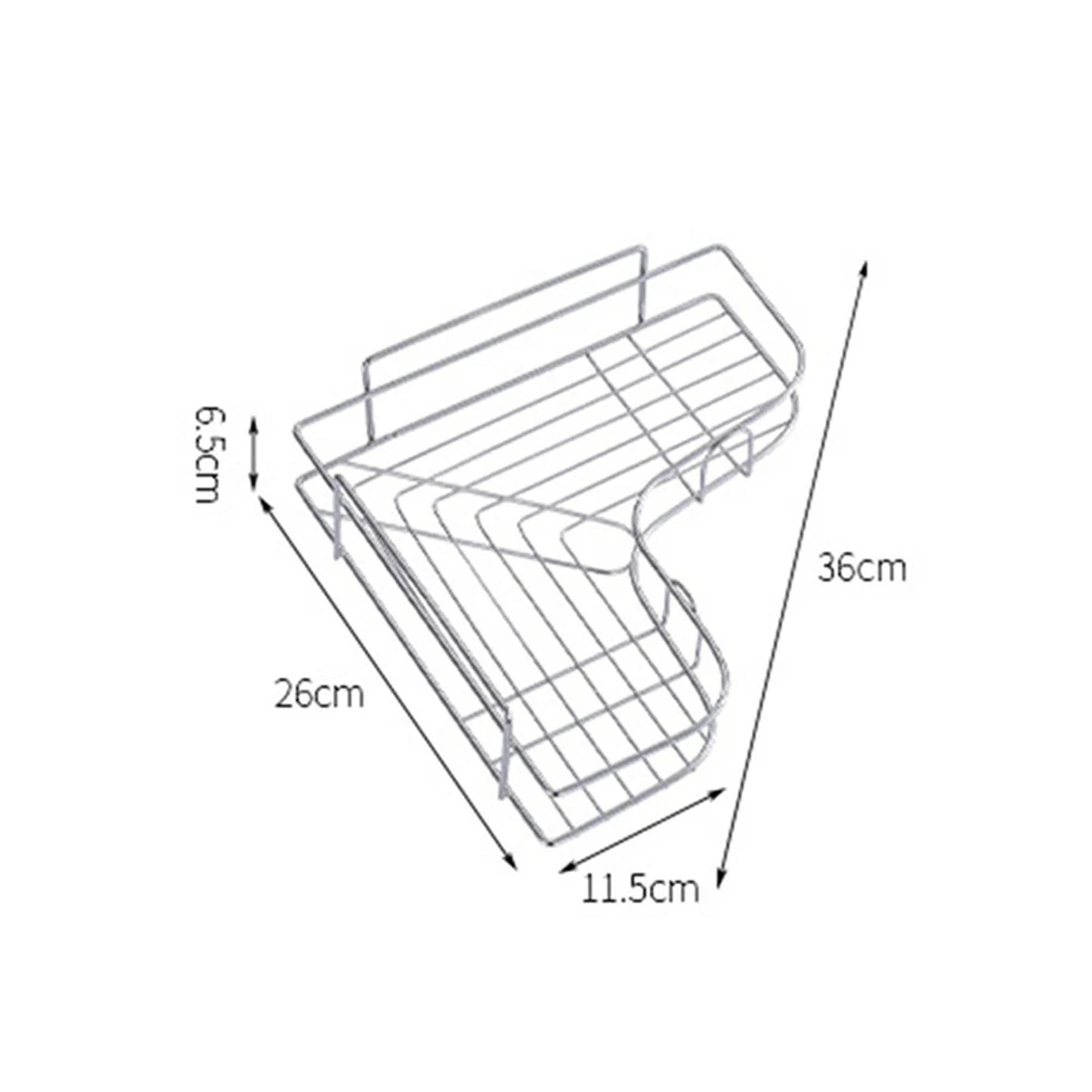 Stainless Steel Corner Shower Caddy Shelf Rack Organizer