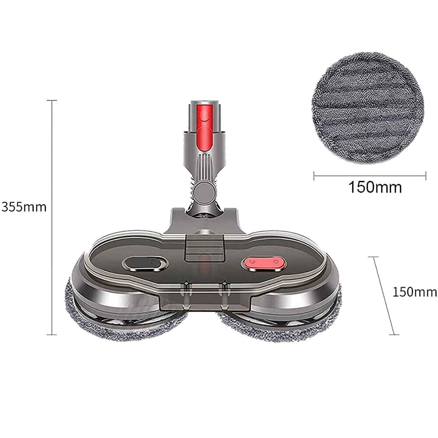 Electric Motorised Mop for Dyson Vacuum Cleaners Cordless V7 V8 V10 V11 Wet Dry
