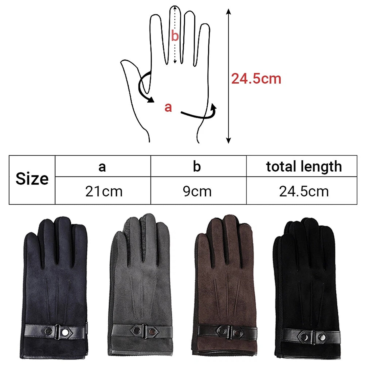 Windproof Waterproof Touchscreen Thermal Driving Gloves