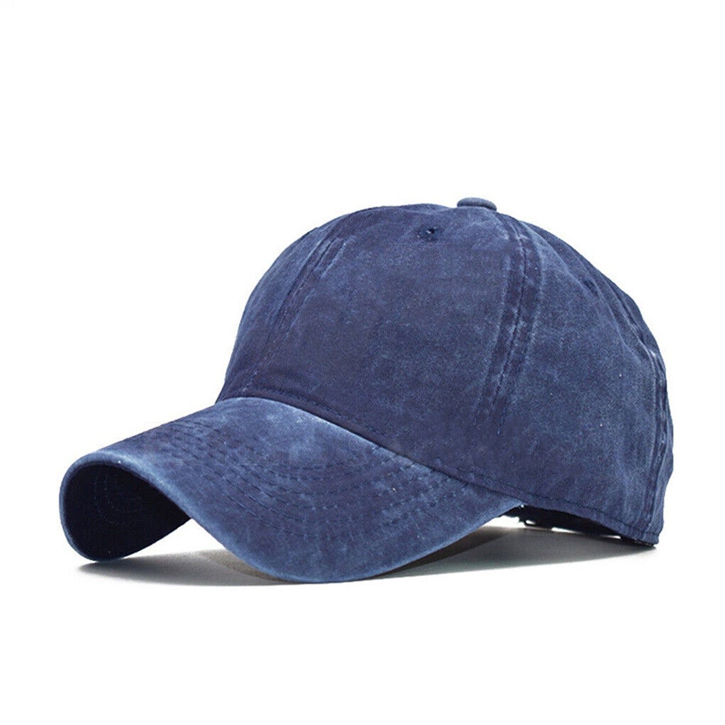 Plain Washed Baseball Cap Casual Cotton Adjustable Solid Sport Hat