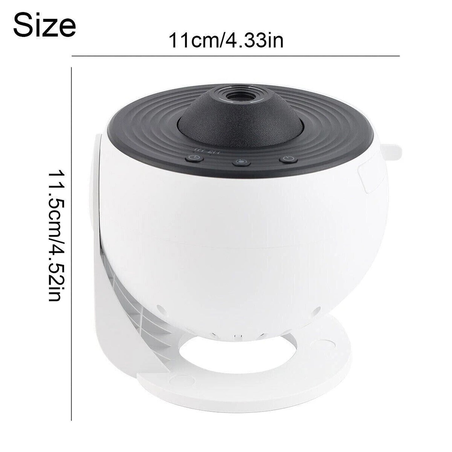 Rotating LED Starry Sky Projector Night Light with 12 Galaxy Themes