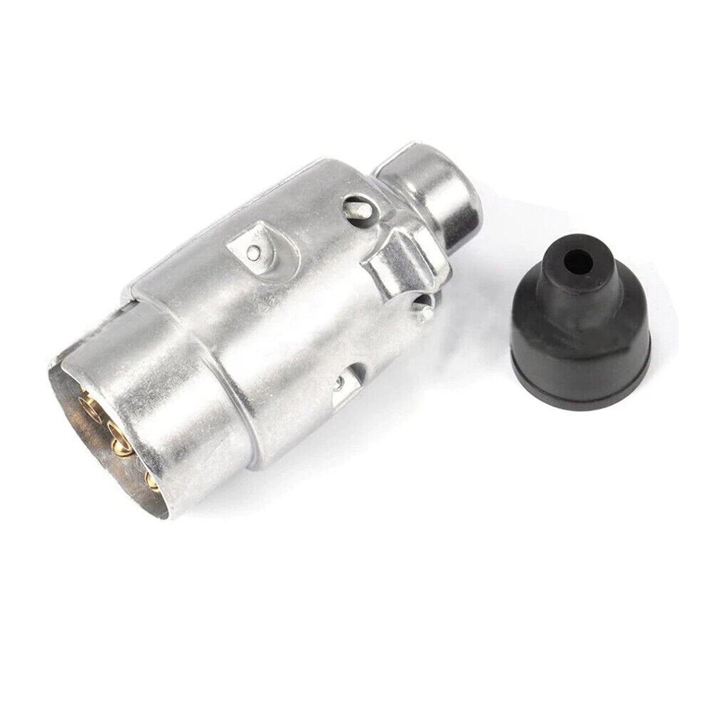 Aluminium 7 Pin Trailer Plug Male Connector Set of 2
