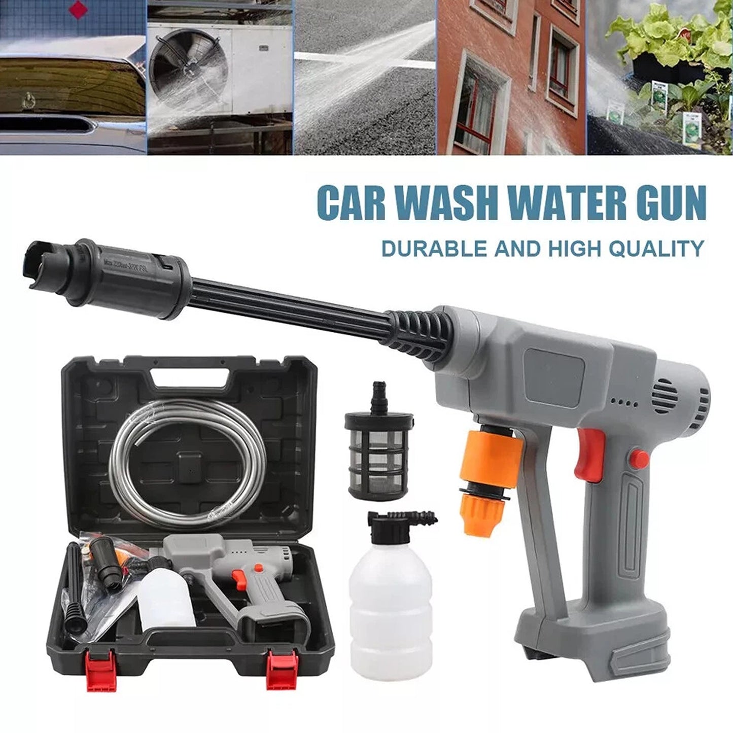 Cordless Jet Wash Cleaner Gun Compatible with Makita Batteries