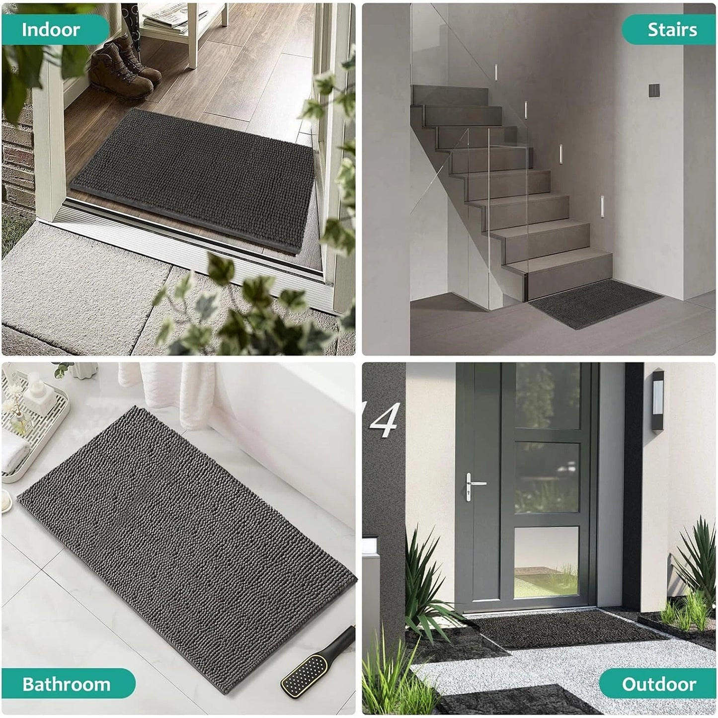 Mud Trapper Floor Mat for Indoor and Outdoor Use