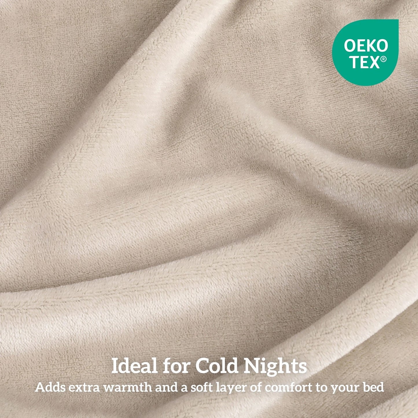 Warm Sand Warm Flannelette Fitted Sheet and Pillowcase Set No Flat Sheet