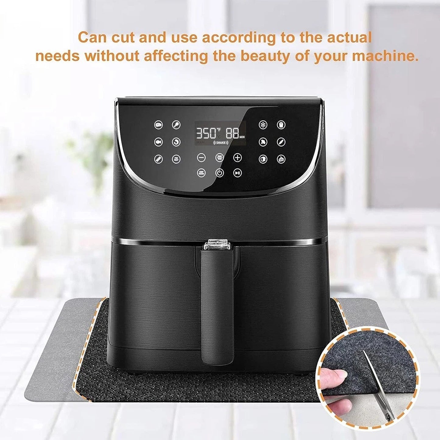 Non Slip Heat Resistant Kitchen Mat for Air Fryers
