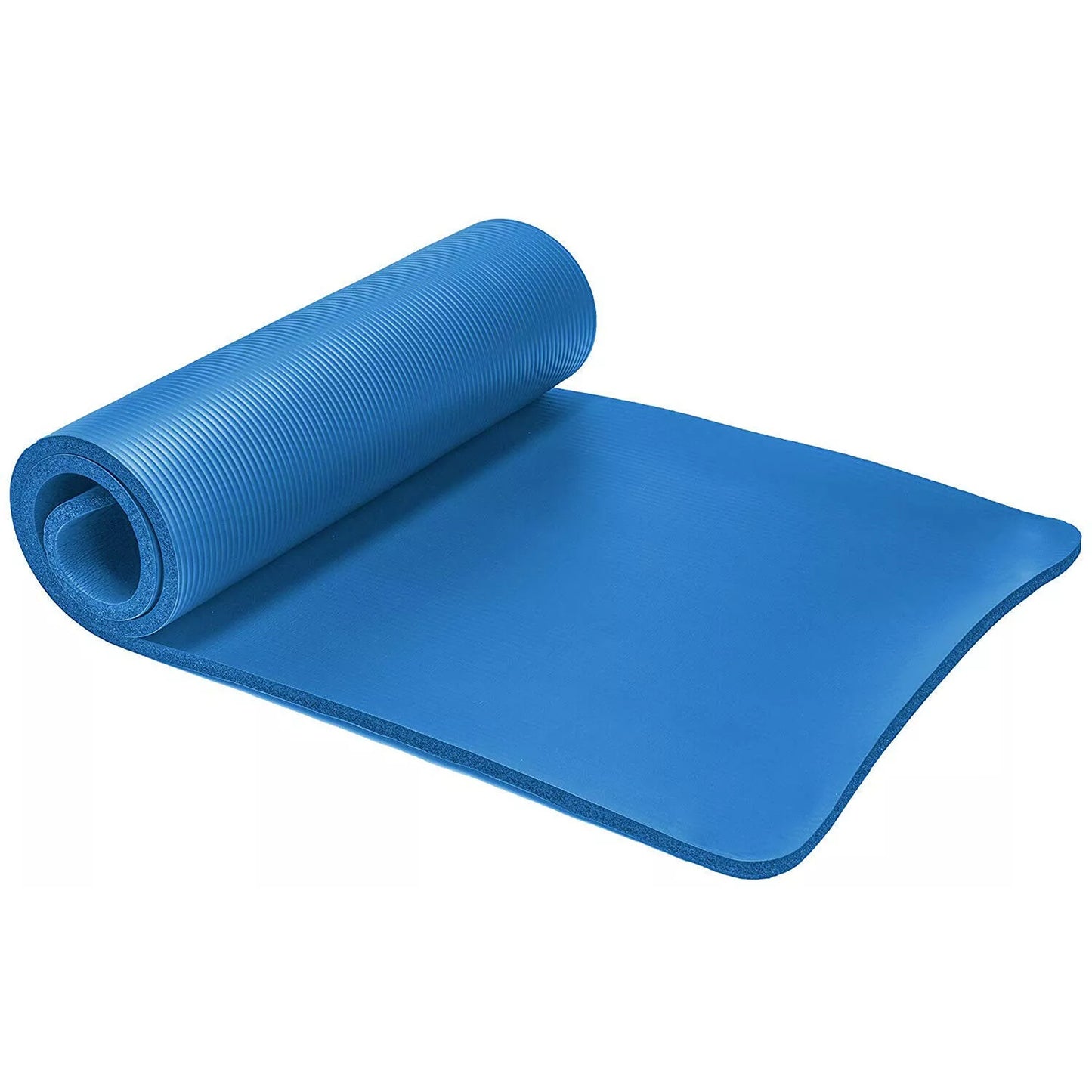 Thick Yoga Mat Pad 10 15 20MM NBR Nonslip Exercise Fitness Gym Durable - Blue