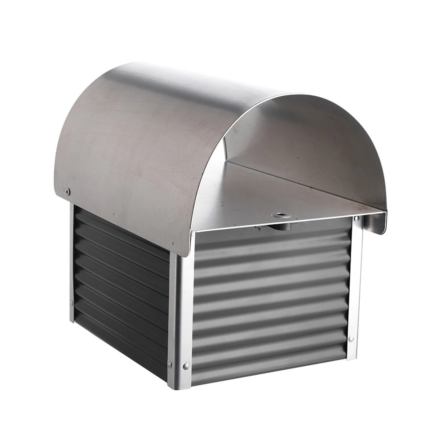 Weatherproof Post Mount Mailbox with Lock and Newspaper Holder