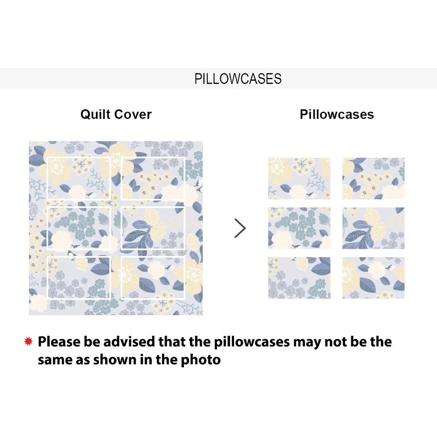Cotton Duvet Quilt Cover Set with Pillowcases All Sizes - Ocean Leaf