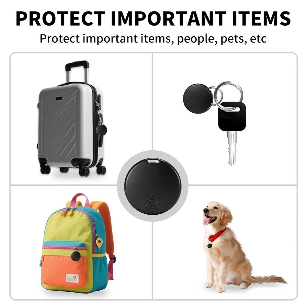 Mini GPS Tracker GF10 Rechargeable Real Time Location Device 3Pcs