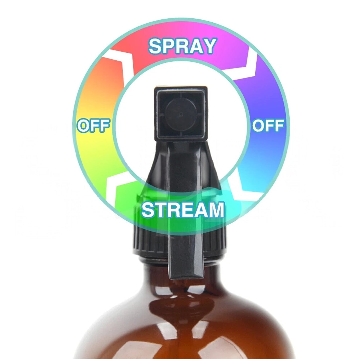 Refillable Amber Glass Spray Bottles for Aromatherapy and Essential Oils - 2pcs