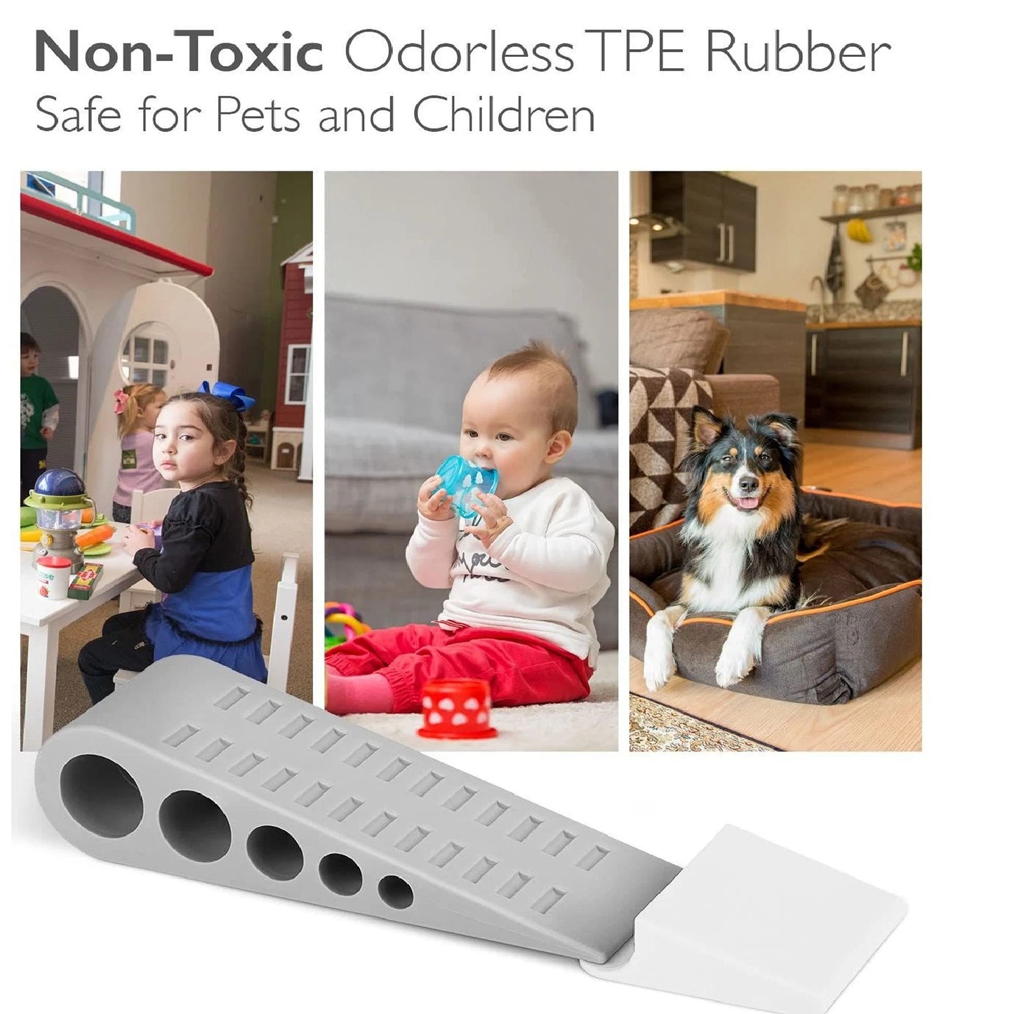 3pcs Door Wedge Stoppers for Safety and Security