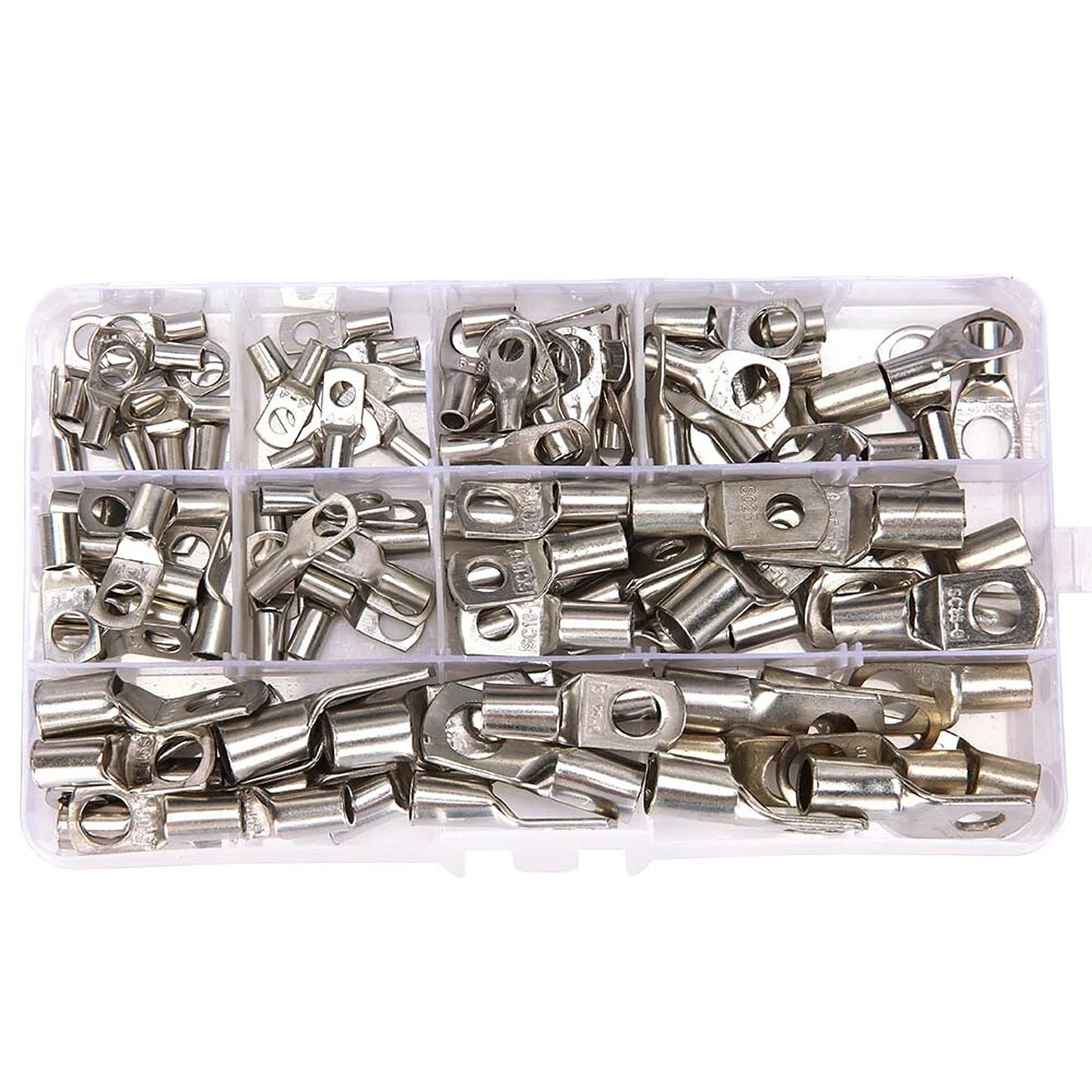 220 Piece Cable Lug Kit with Crimper and Copper Terminals