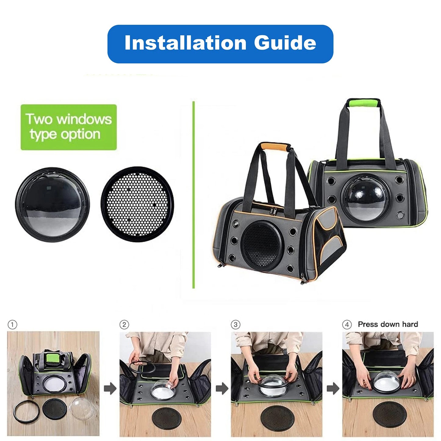 Cat and Dog Carrier Travel Bag with Breathable Mesh and Shoulder Strap