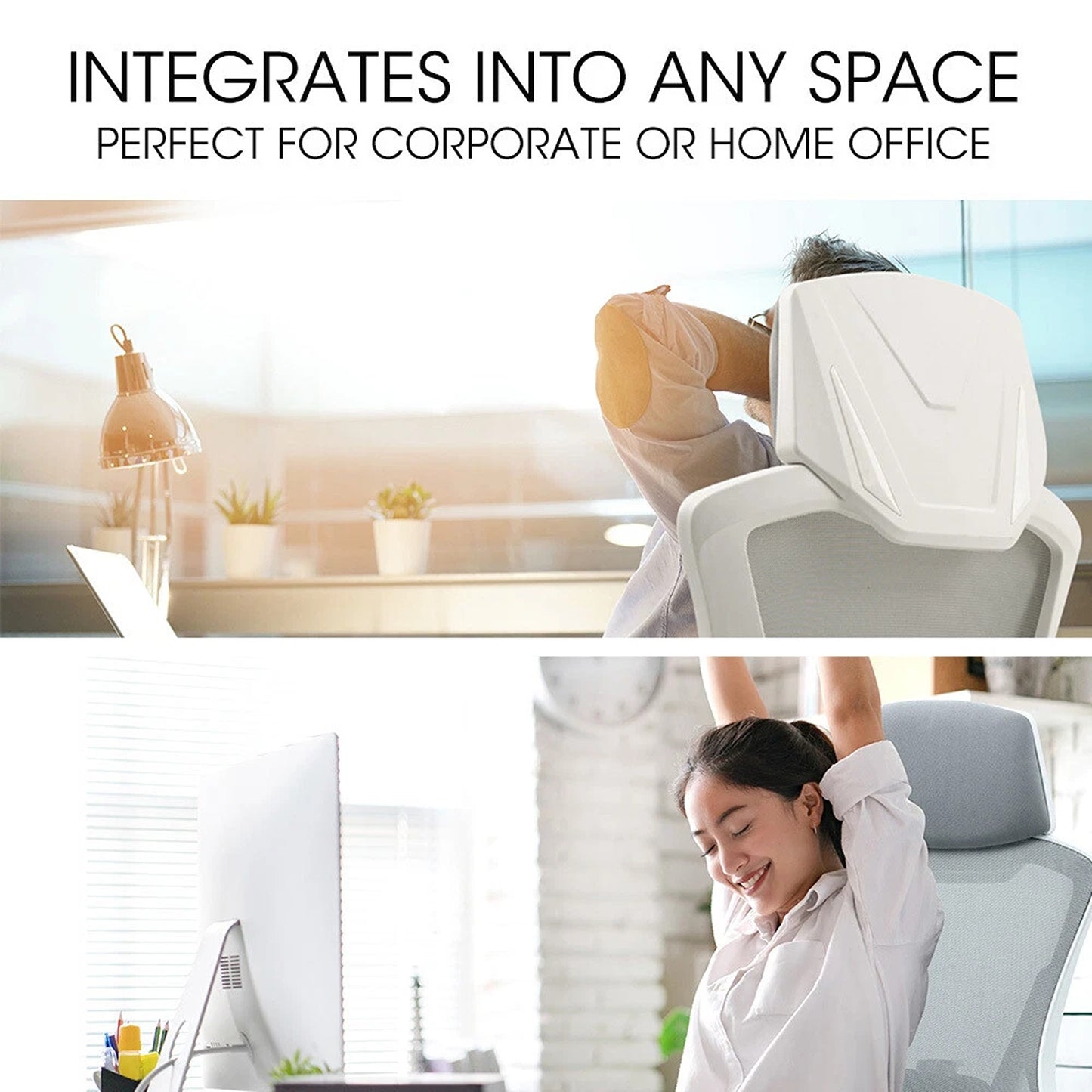 Ergonomic Mesh Office Chair Reclining Executive Desk Chair White