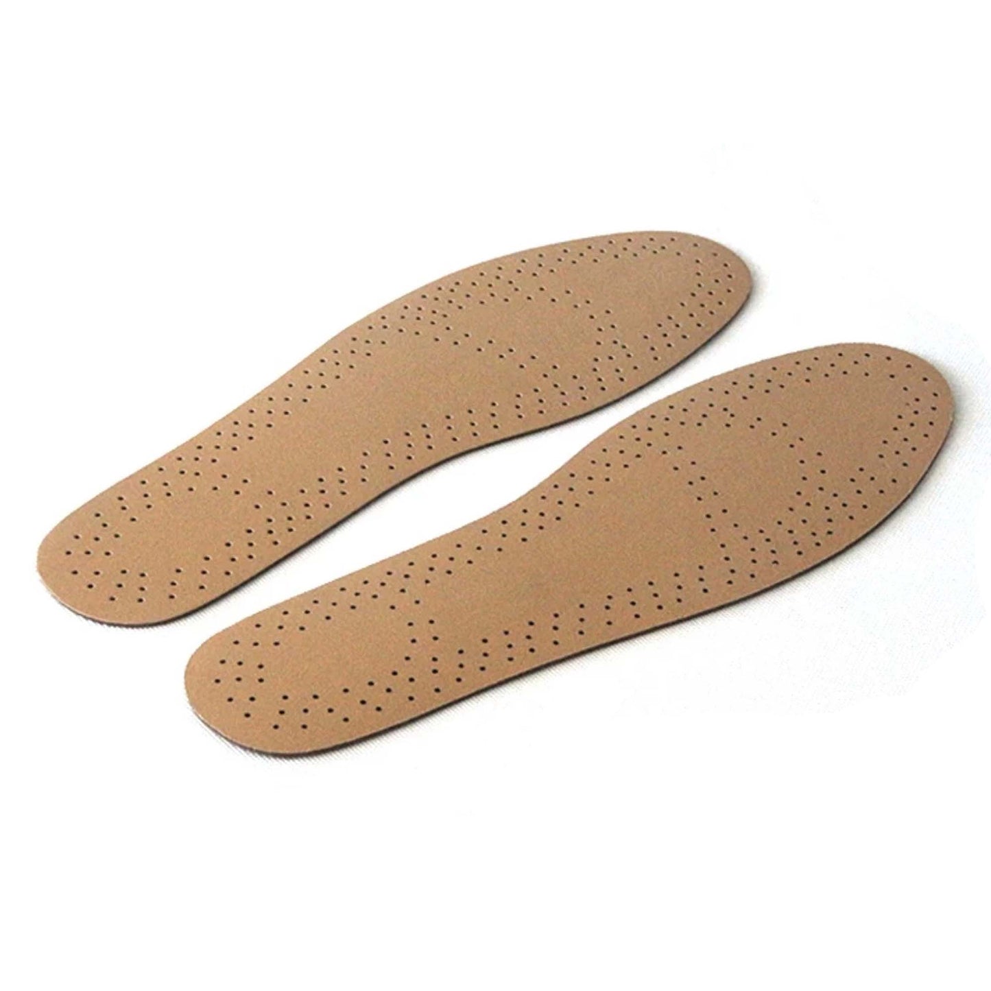 Soft Foot Inserts Unisex Leather Style Comfortable Insoles