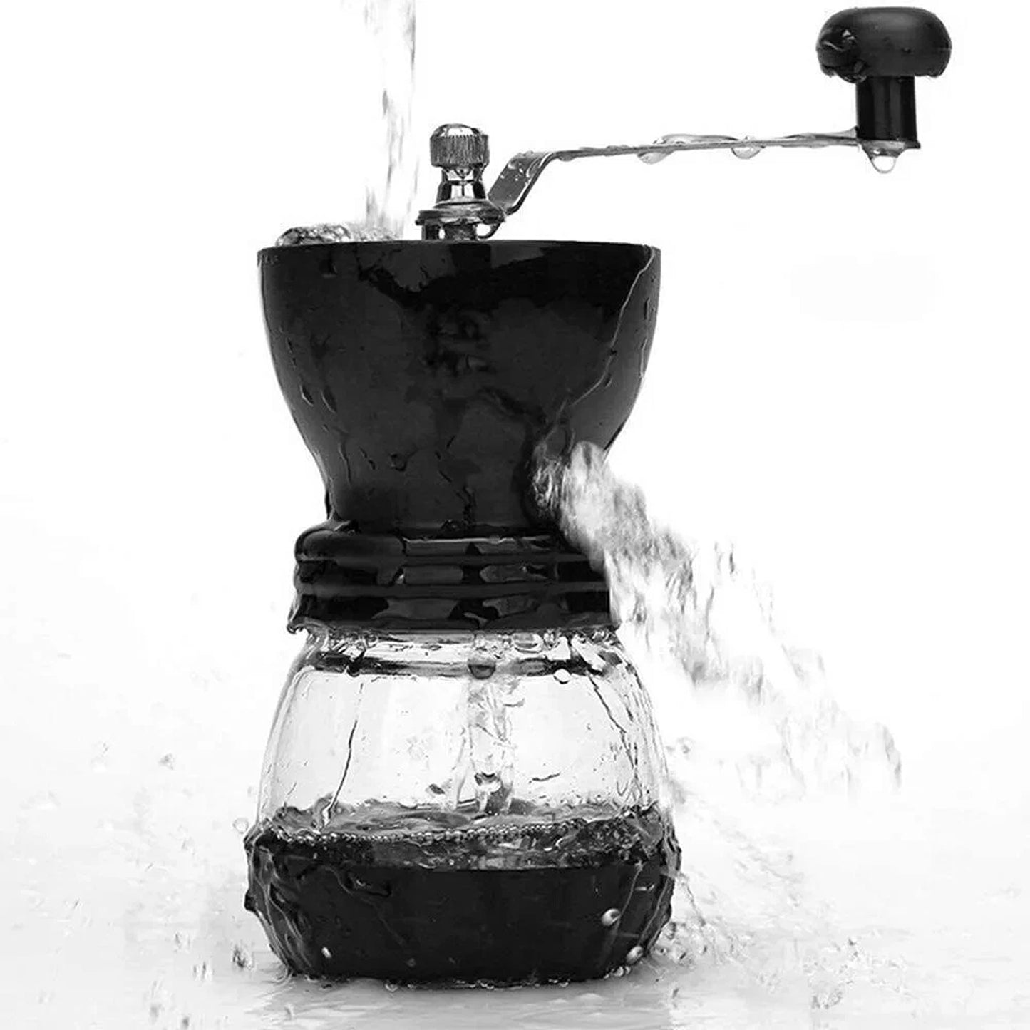 Manual Coffee Mill with Ceramic Burr for Beans and Spices