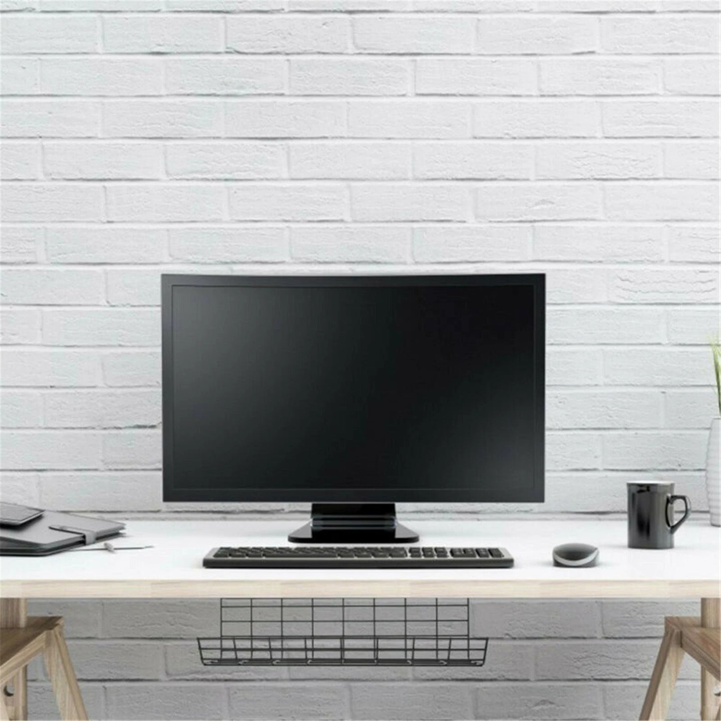 Cable Management Tray for Desk Under Desk Wire Organizer