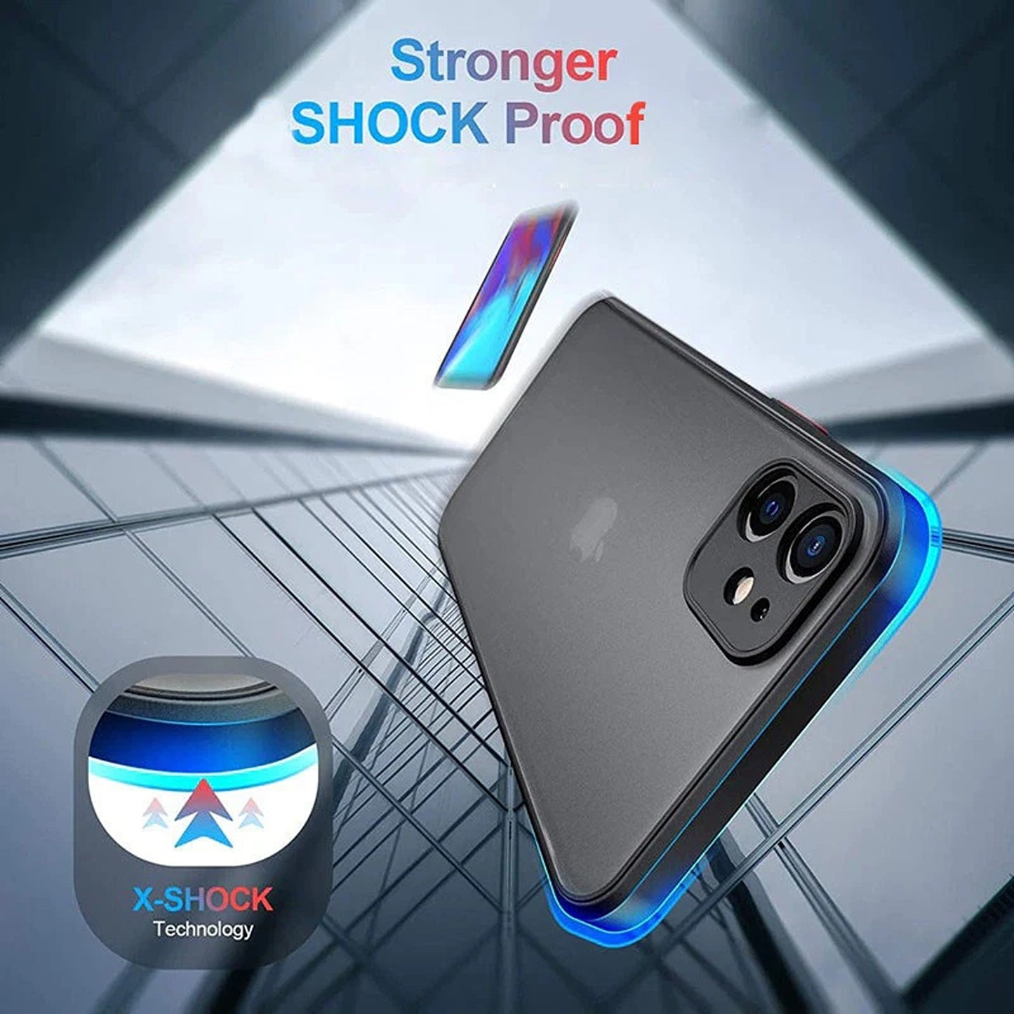 Black Shockproof Protective Case for iPhone 15 14 13 12 11