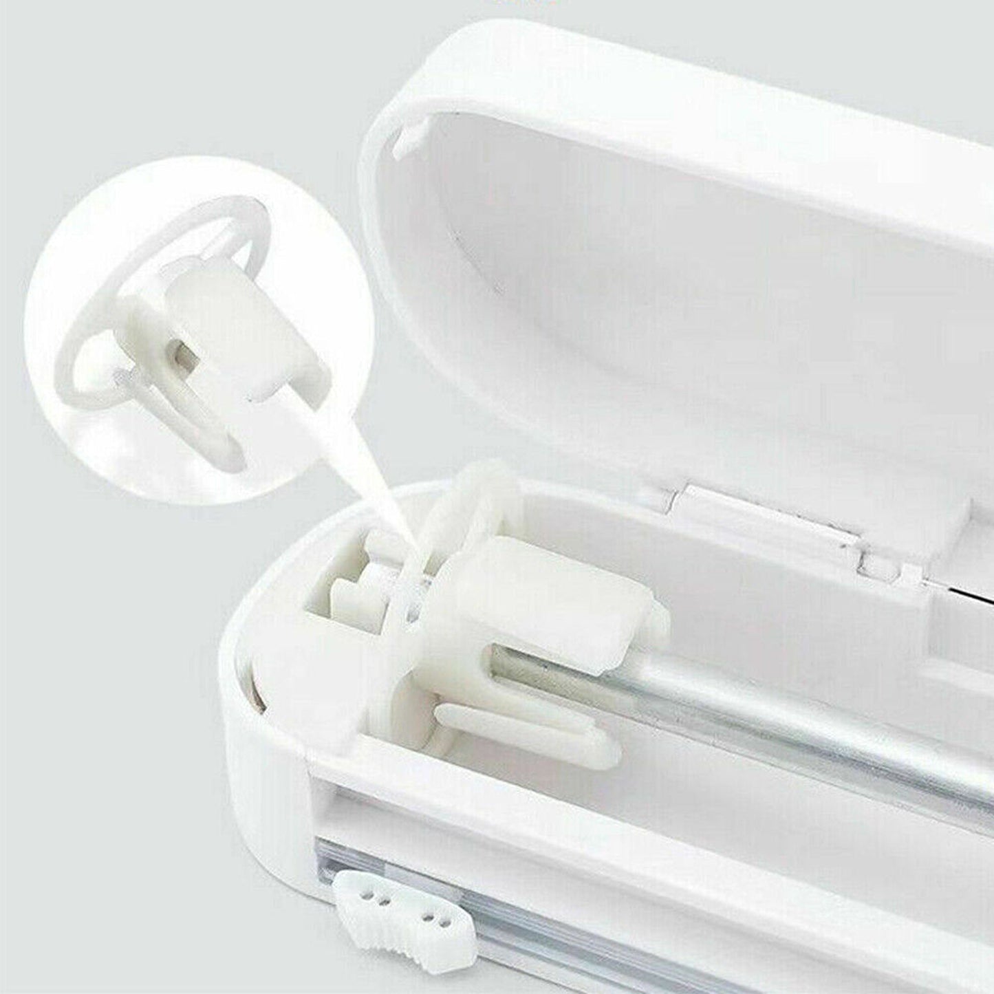 Cling Film Cutter Holder Kitchen Food Wrap Dispenser