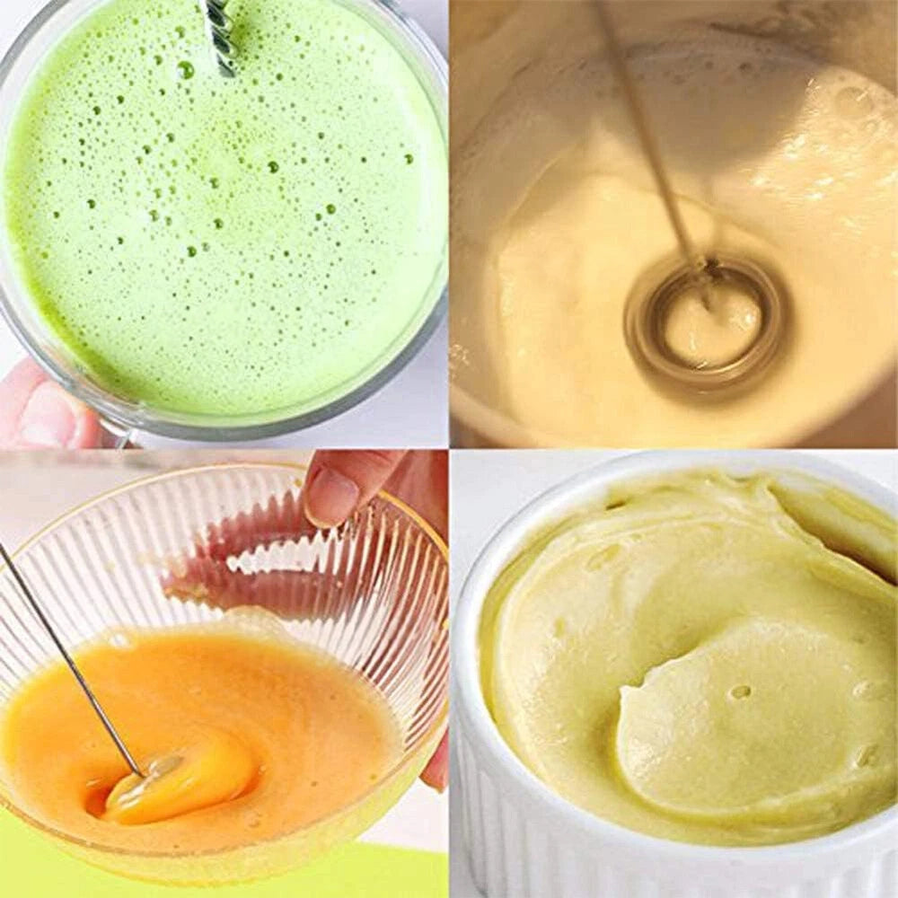 Mini Foamer Kitchen Tool Milk Frother Egg Beater Stirrer Whisk Mixer Electric
