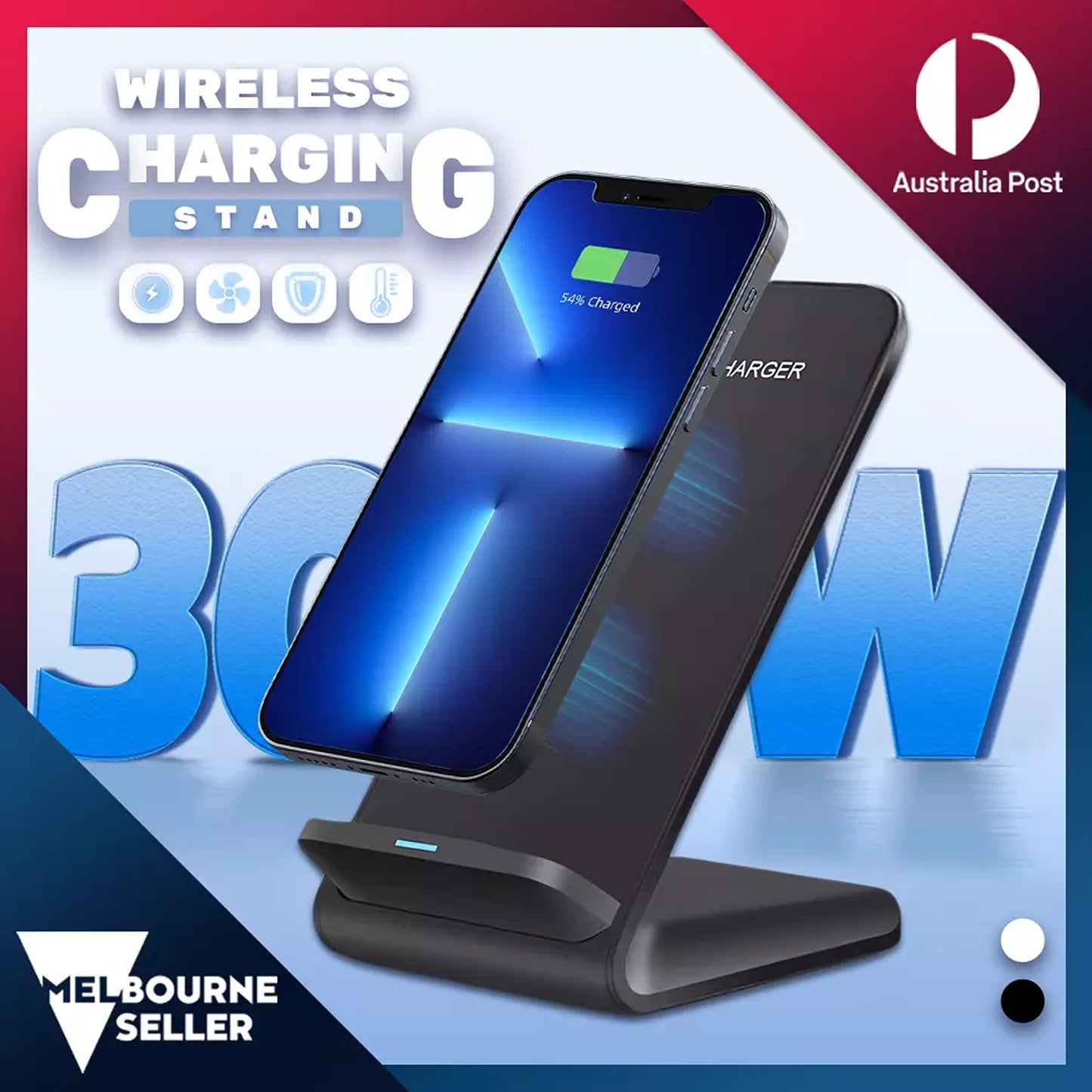 Wireless Charger Dock 30W for iPhone 11 12 13 14 15 Series