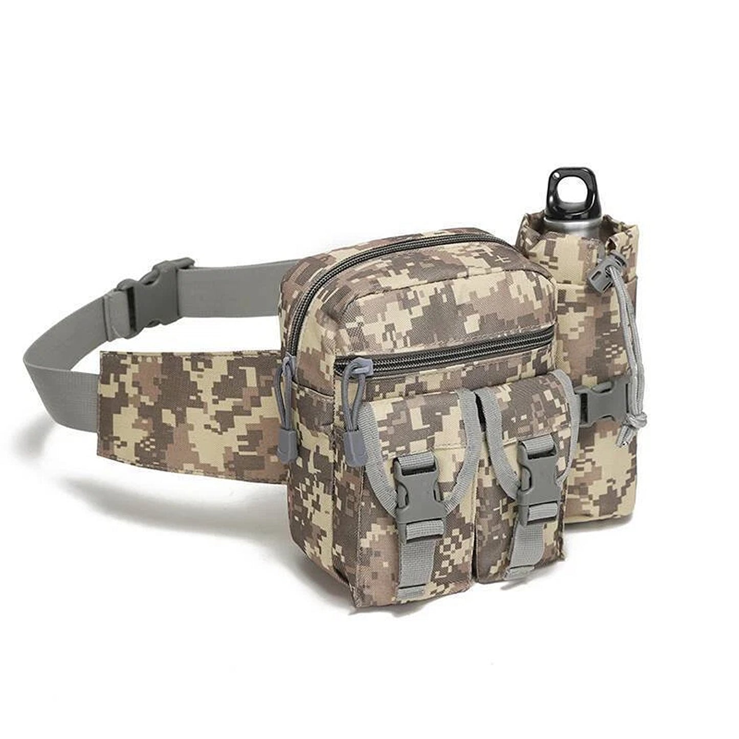 Camo ACU Tactical Waist Pack for Camping Hiking and Outdoor Activities