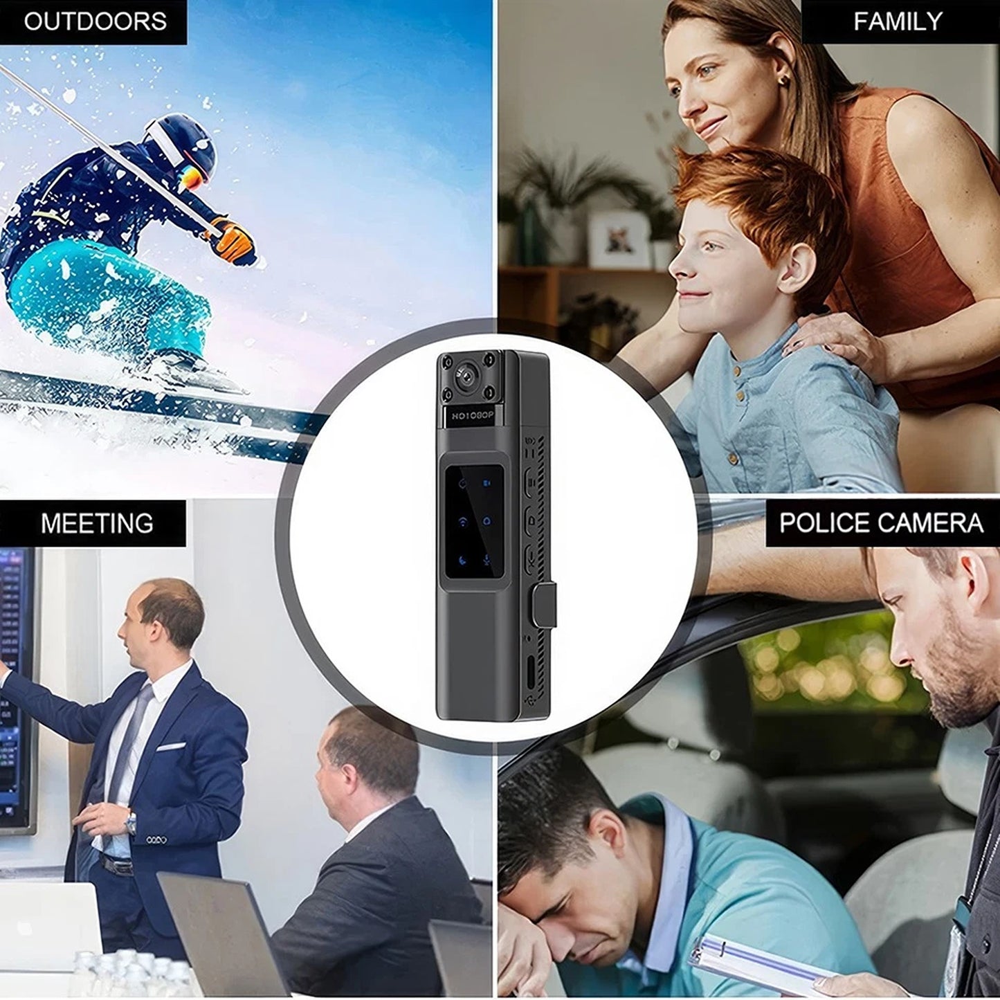 Portable 1080P Body Camera Pocket Clip DVR Video Recorder