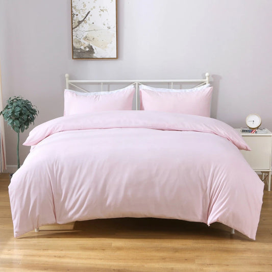 Hotel Quality Luxury Soft Quilt Cover Set - Light Pink