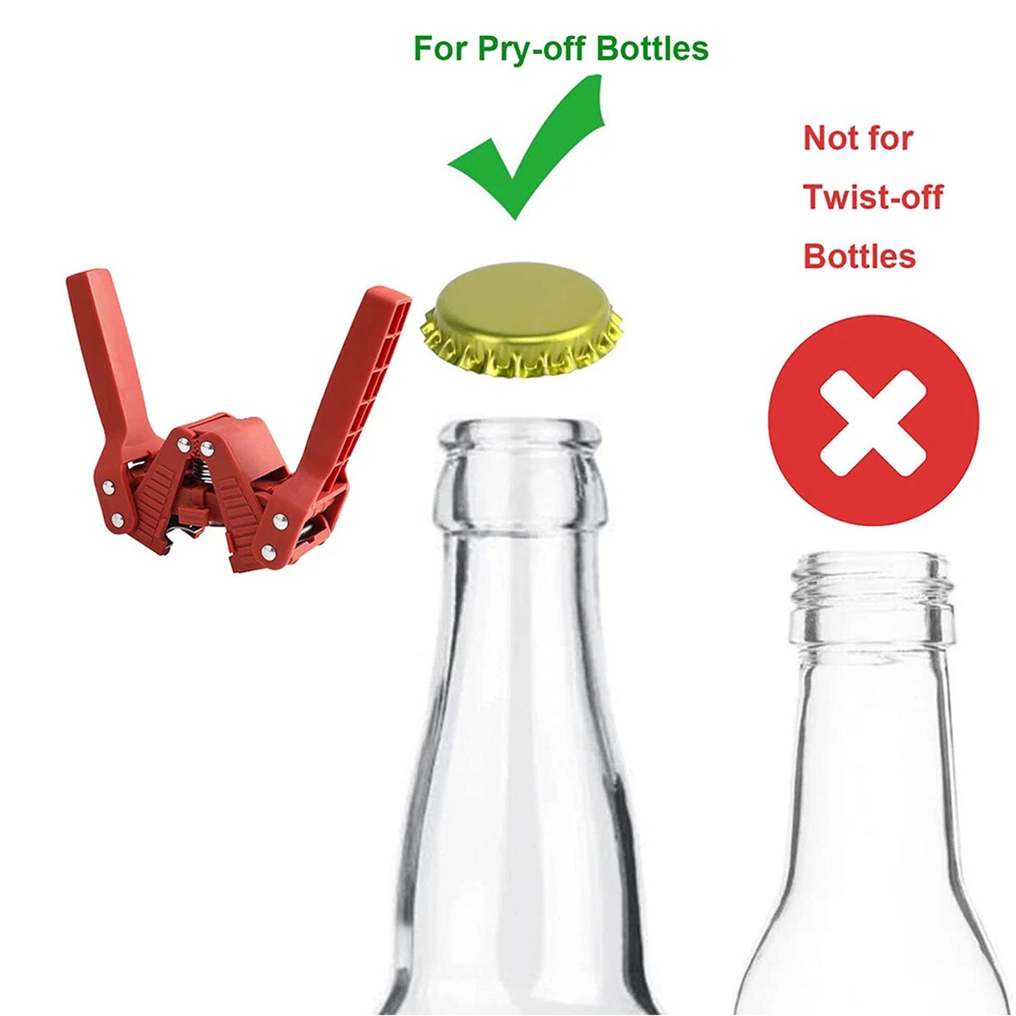 Handheld Bottle Capper Tool for Home Brew Bottles