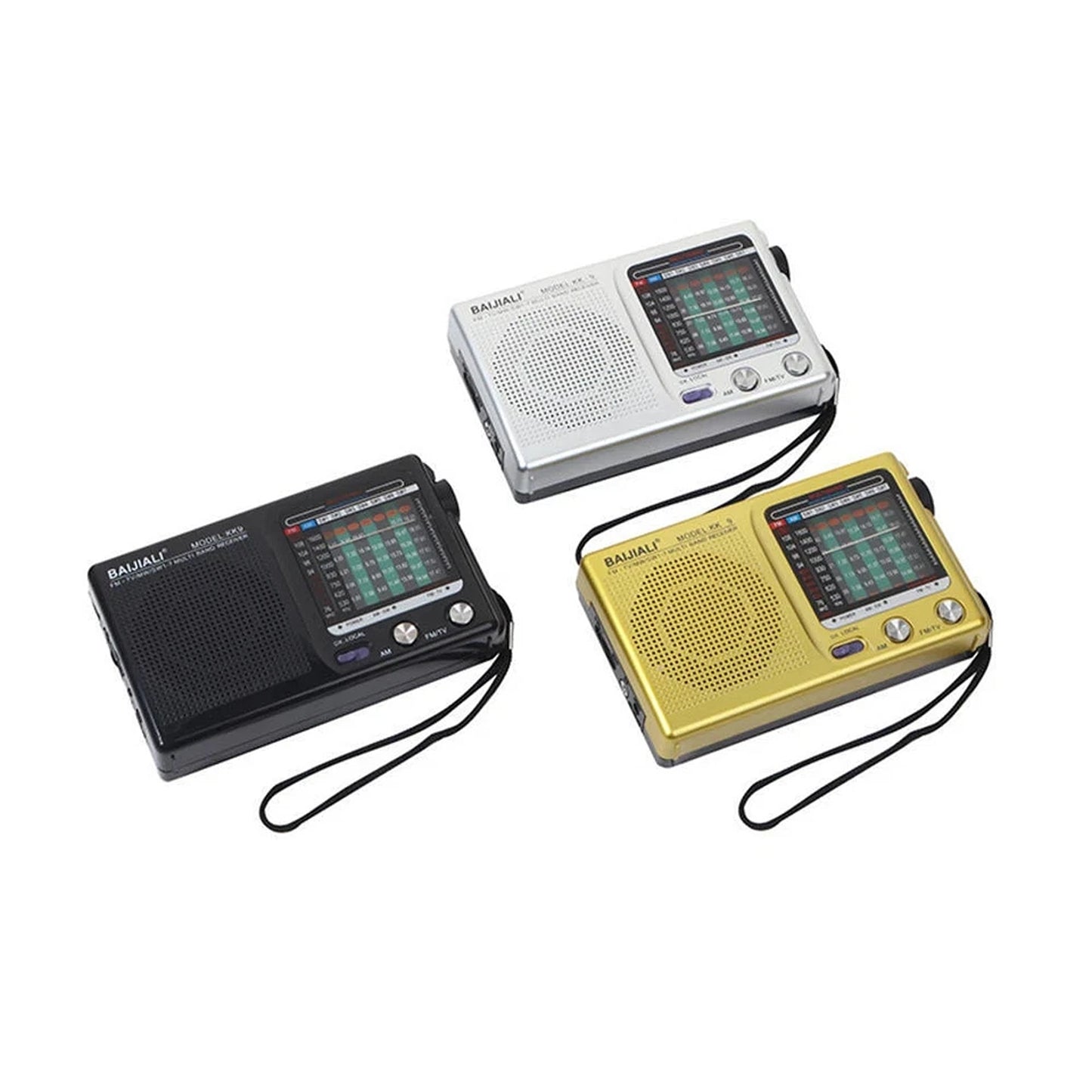Silver Compact Emergency Radio for Home and Outdoor Activities