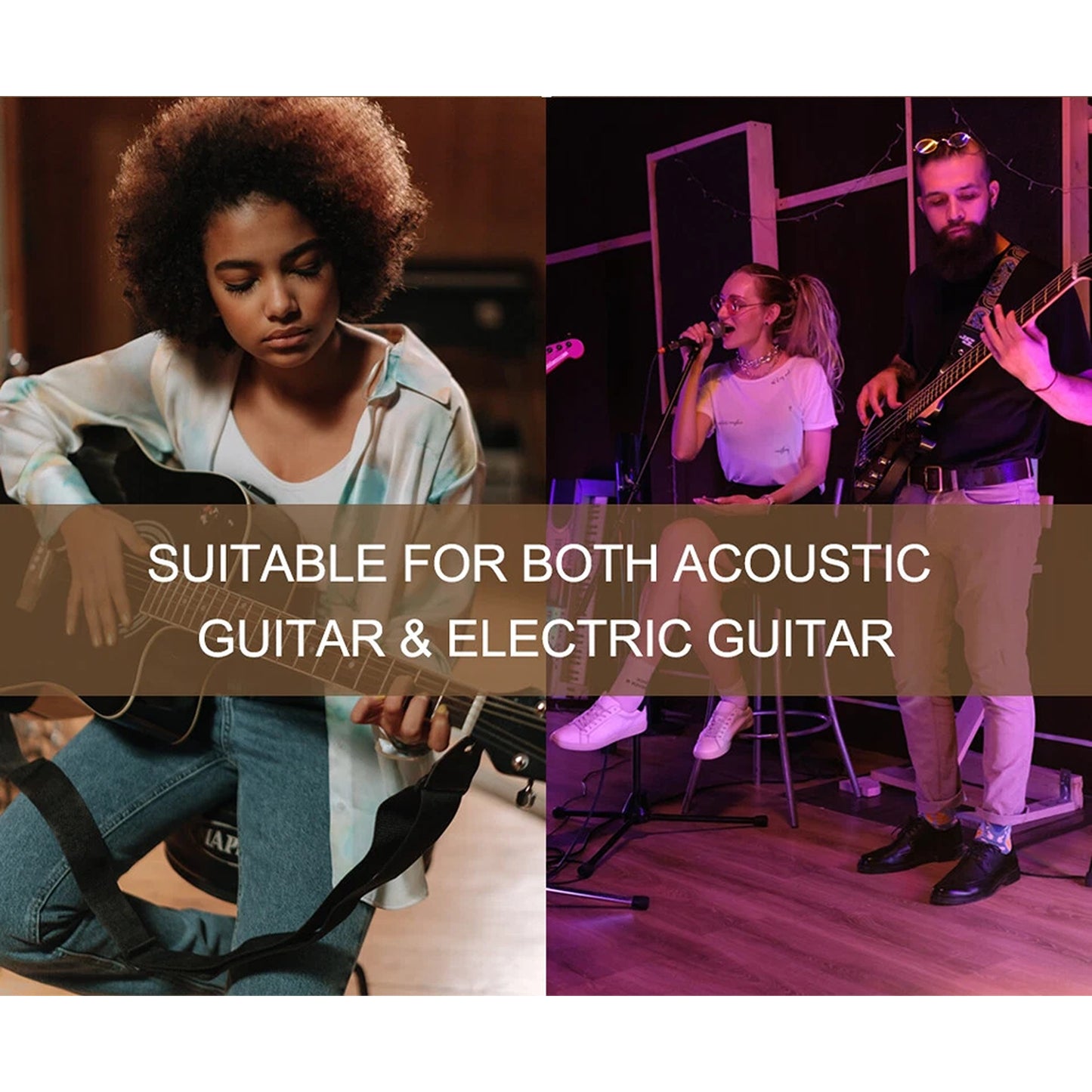 Adjustable Guitar Stool with Built In Guitar Stand