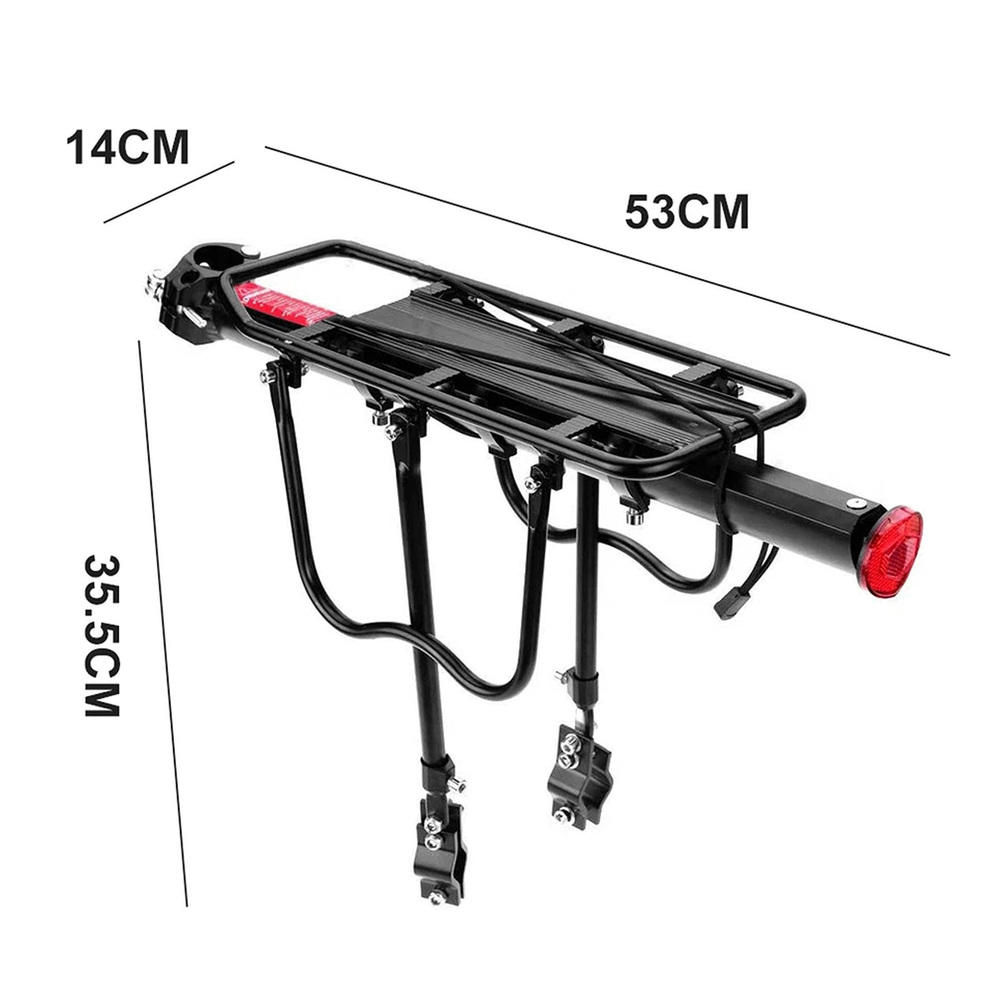 Bike Rear Seat Rack with Pannier Support