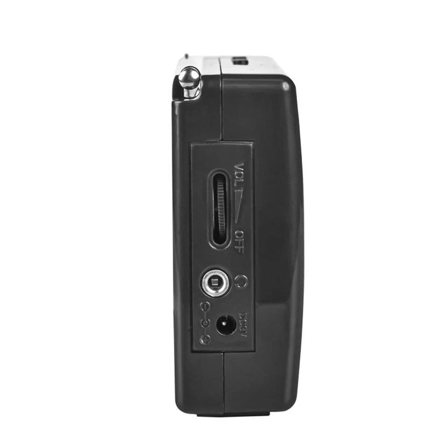 Black Compact Emergency Radio for Home and Outdoor Activities
