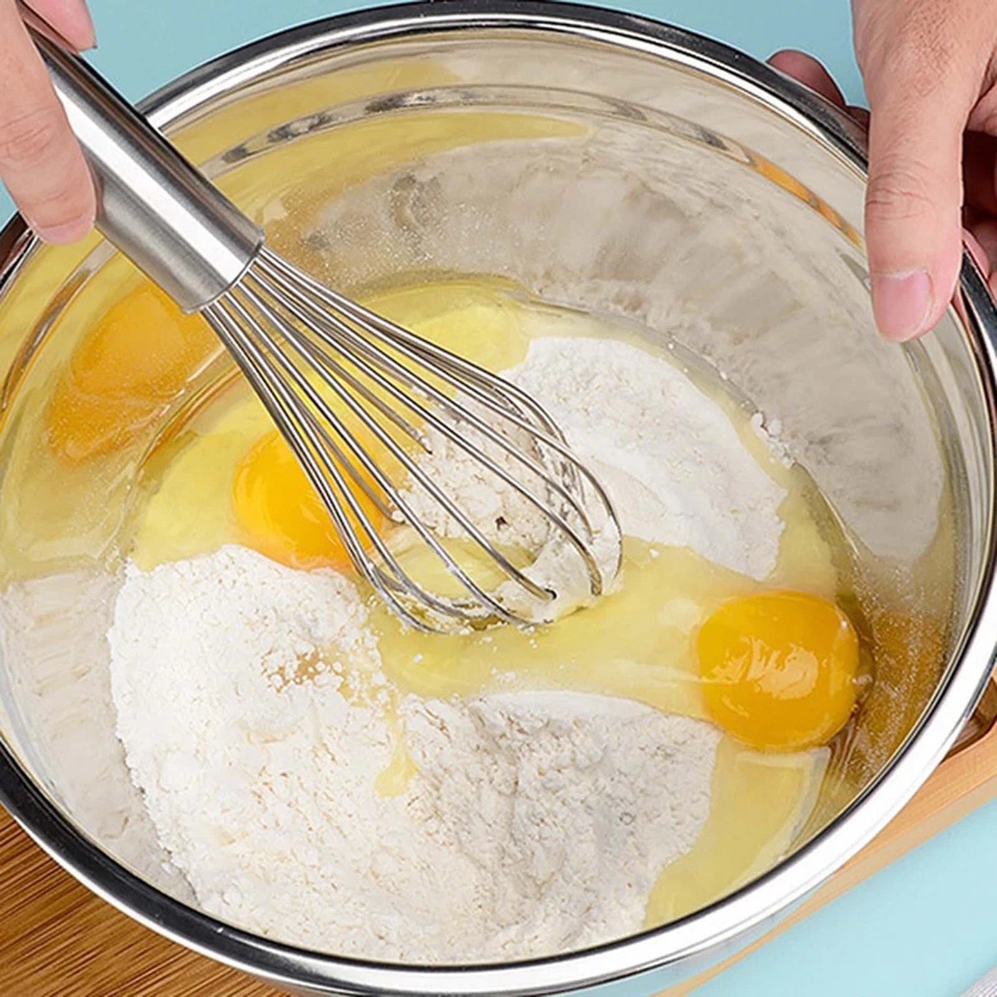 5 Piece Stainless Steel Kitchen Mixing Bowls with Lids
