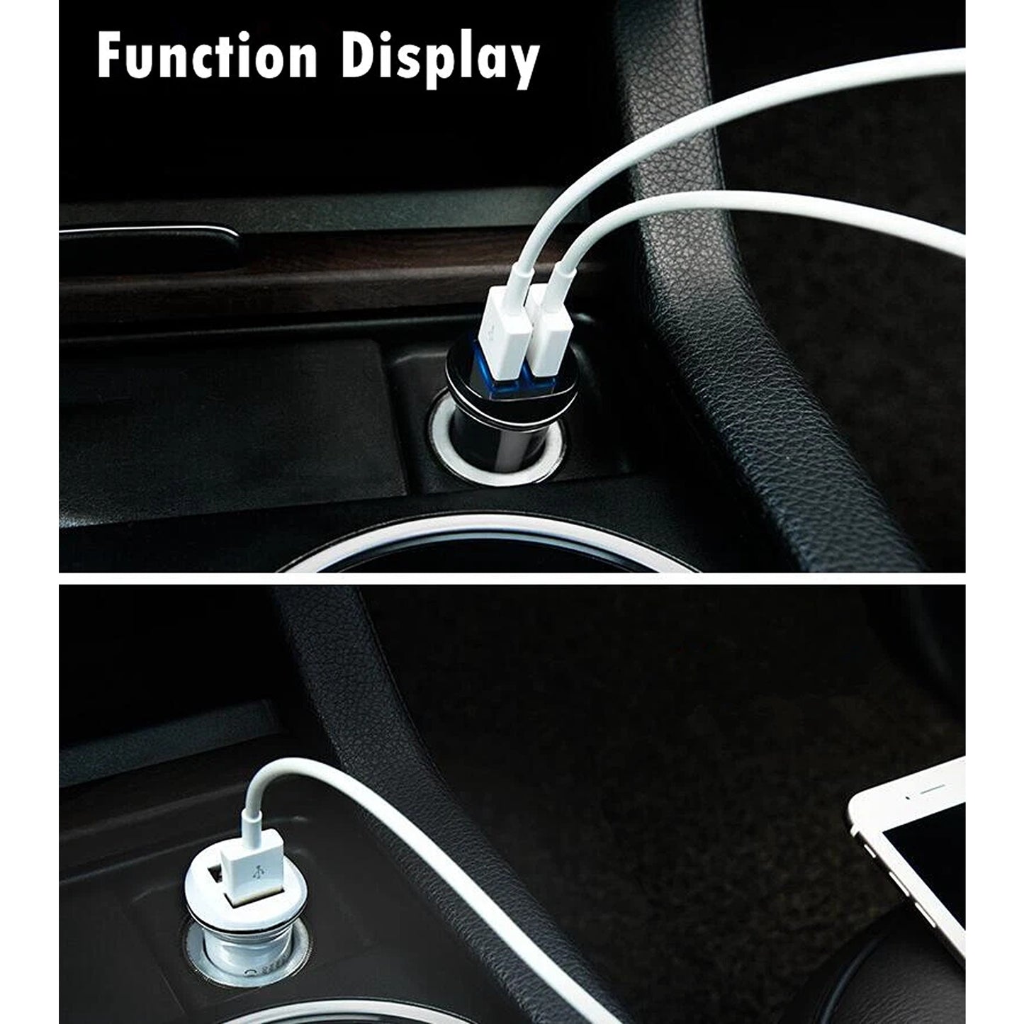 Fast 3.1A Dual USB Car Charger Adapter For Cigarette Lighter Port