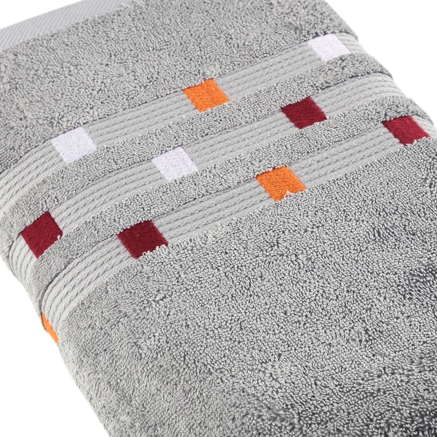 Silver Soft and Absorbent Luxury Cotton Towel Set 550 GSM