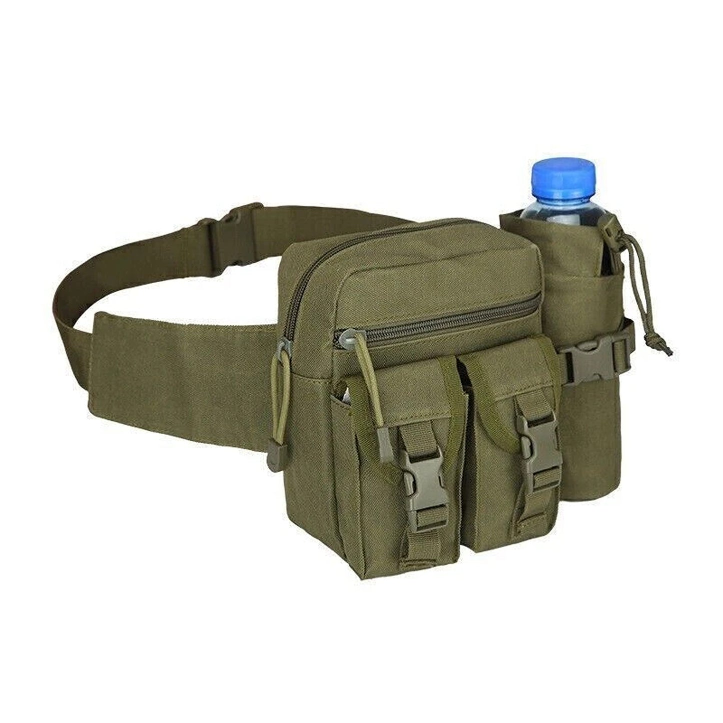 Green Tactical Waist Pack for Camping Hiking and Outdoor Activities
