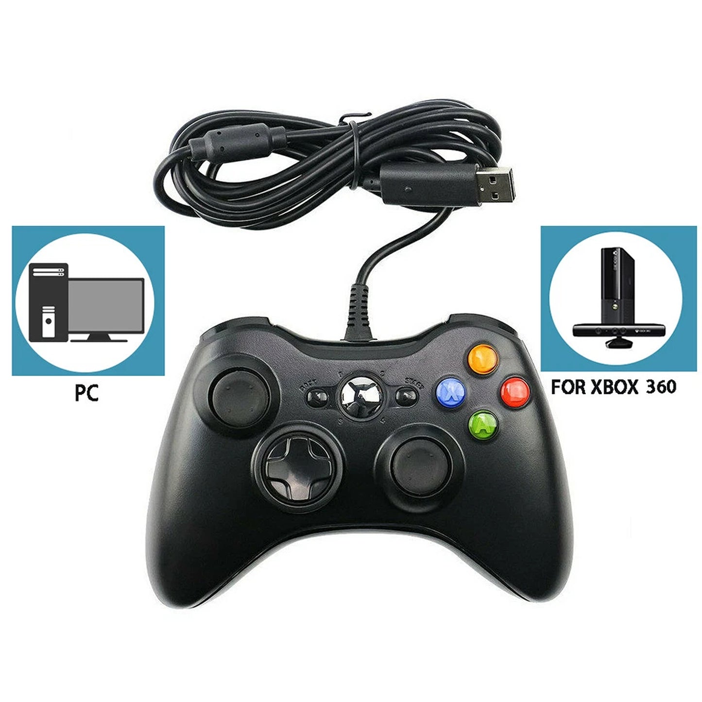 Wired Game Controller for Xbox 360 and Windows PC