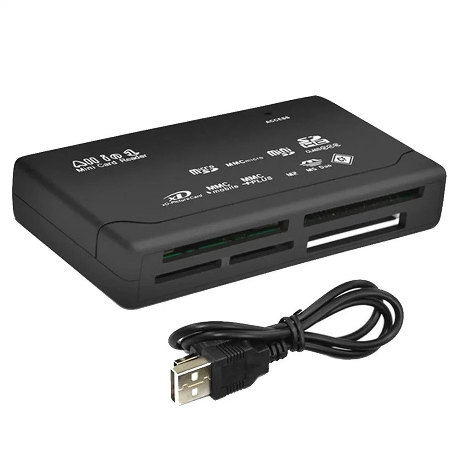 Multi Card Reader All in One Aluminium USB SD SDHC SDXC Micro SD Memory Stick M2
